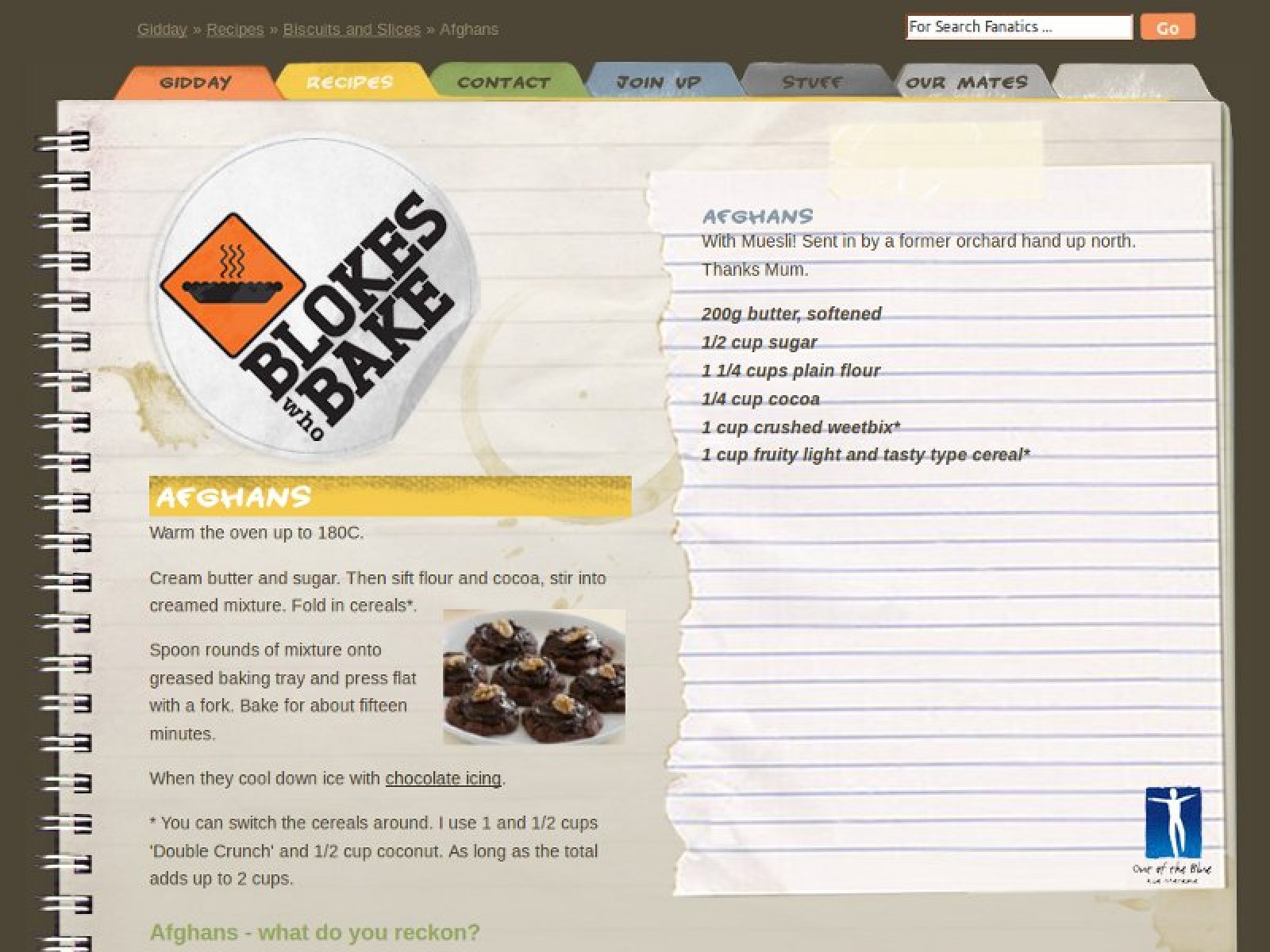 Example page - blokeswhobake.co.nz