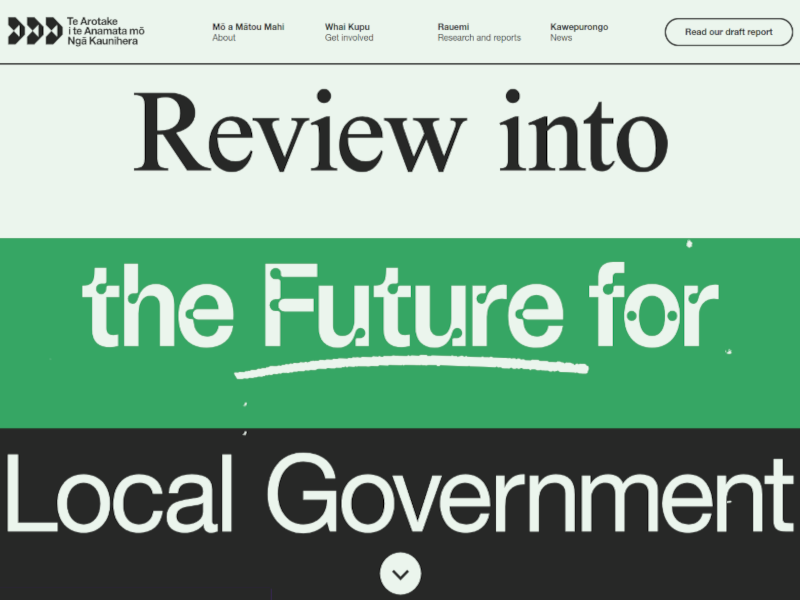 Future for Local Government: Home page