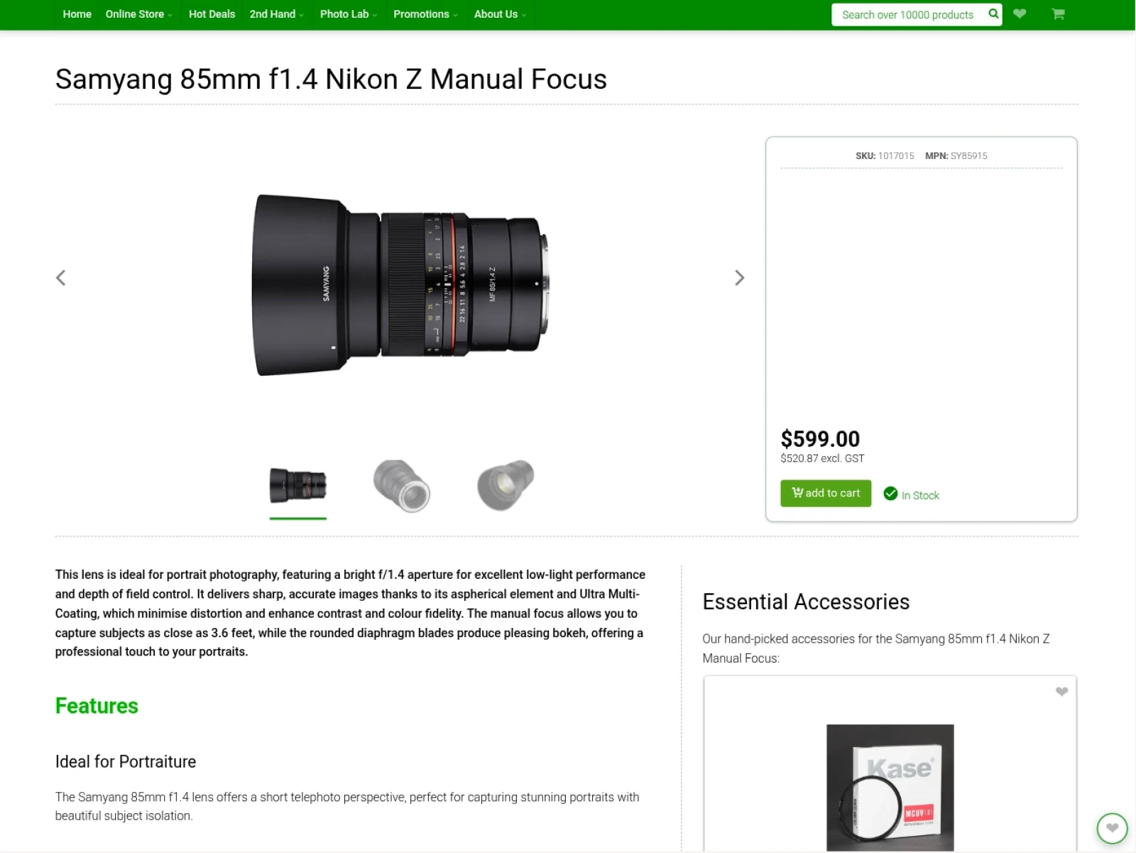 Photo and Video International: Product Page - no discounts - Photo and Video International