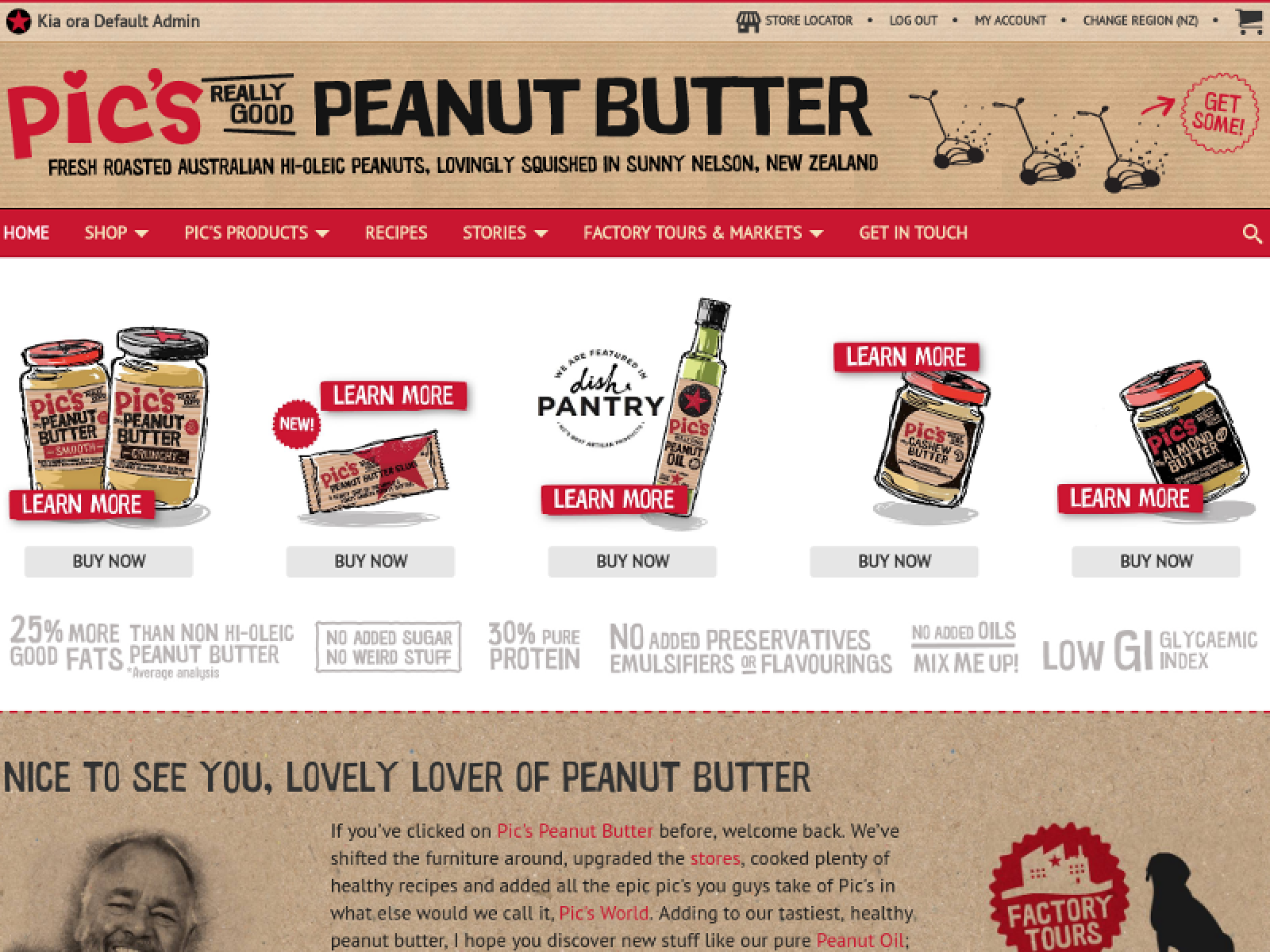 Pic's Peanut Butter V1: Home page - Pic's Peanut Butter V1