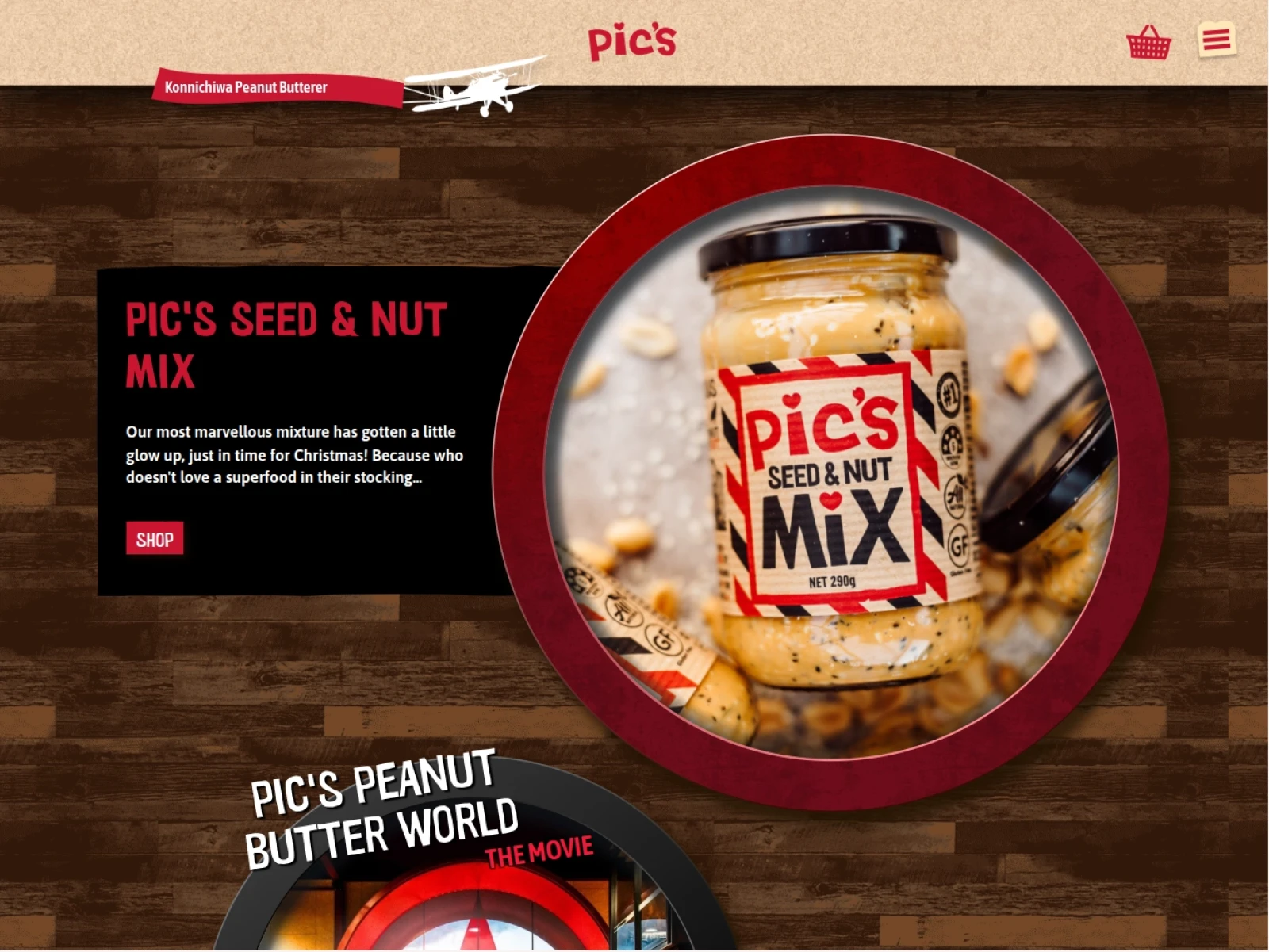 Pic's Peanut Butter V1: Home page  - Pic's Peanut Butter V1