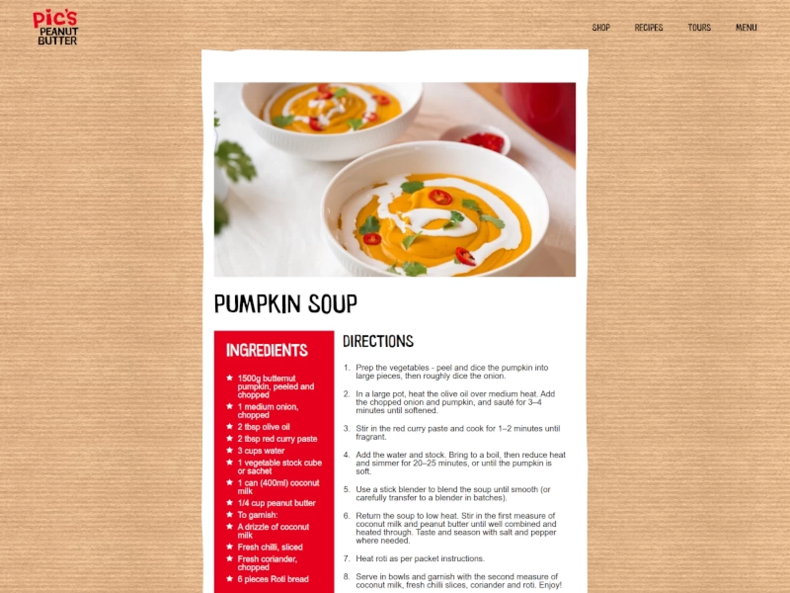 Pic's Peanut Butter 2025: Recipe Page - Pic's Peanut Butter 2025