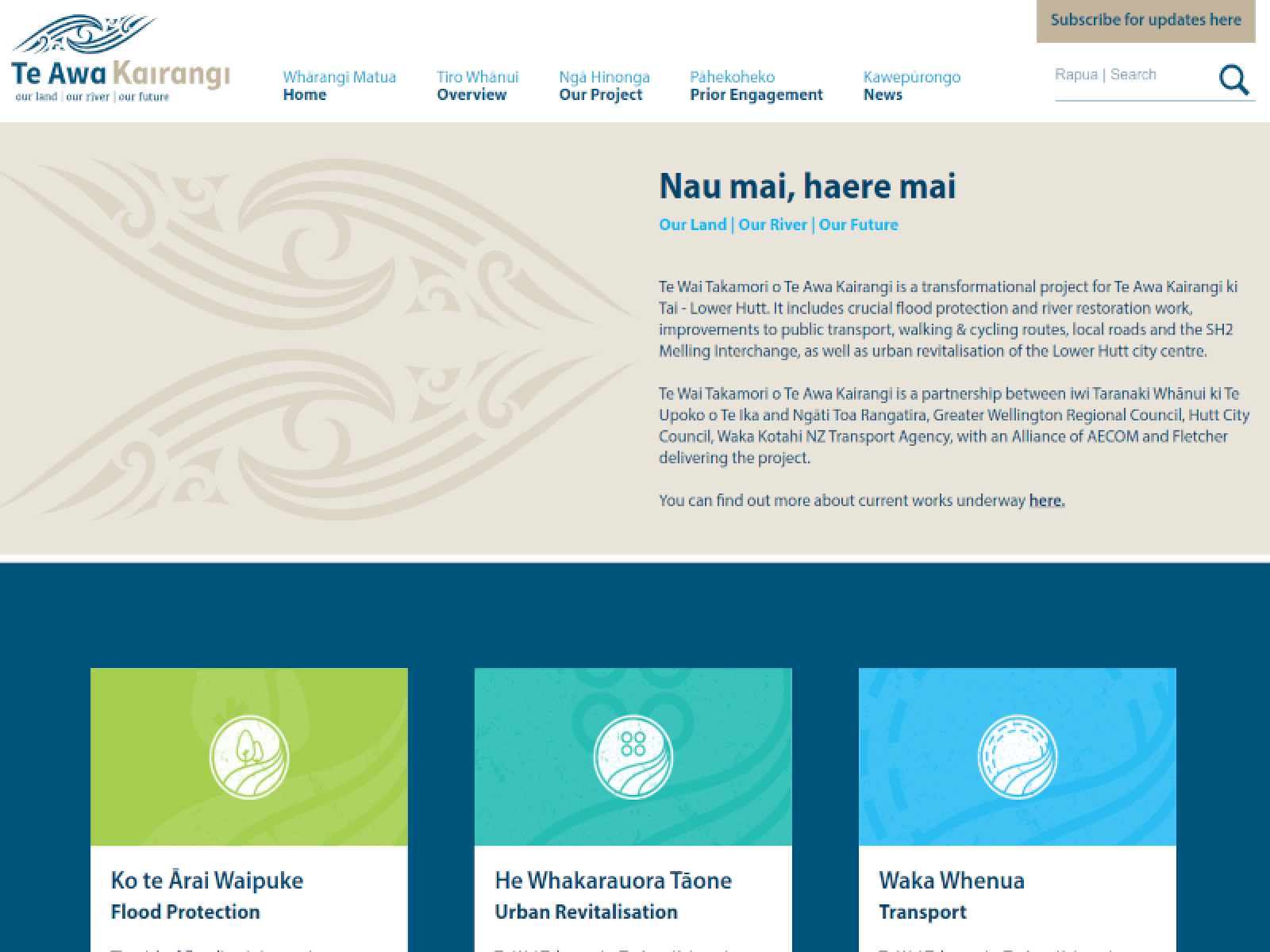 Homepage - Te Awa Kairangi Riverlink